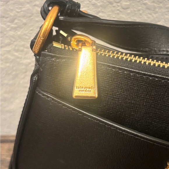 Kate Spade Black and Gold Crossbody Bag - Picture 3 of 8